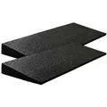Produktbild: Szagato Auffahrrampe Bordsteinrampe Gummi 43mm 50x20x4,3cm Set= 2 Stück schwarz SZAGATO (SET-Angebot (VE=2 Stück), 1-St., 2 Rampen im SET), bis 5 to. belastbar schwarz