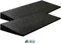 Produktbild: Bordsteinrampe Auffahrrampe Gummi 50x20x4,3 cm schwarz, Set = 2 Stück /#860073