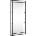 Produktbild: vidaXL Wandspiegel Schwarz 50x100 cm Rechteckig Eisen 358630