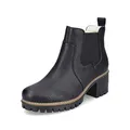 Produktbild: Rieker Damen Chelsea Boots Y8650, Frauen Stiefeletten,halbstiefel,Kurzstiefel,uebergangsschuhe,uebergangsstiefel,hoch,schwarz (00),40 EU / 6.5 UK