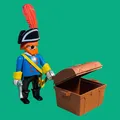 Produktbild: Playmobil 3382 Piratenkapitän mit Schatzkiste  #PM26