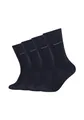 Produktbild: Camano Unisex Socken bamboo nachhaltig mit atmungsaktiver Bambusfaser Bund ohne Gummidruck Damen und Herren bamboo 4er Pack 35/38 navy