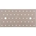 Produktbild: Lochplatte DURAVIS® 200 x 100 x 2 mm, Material: Stahl, sendzimirverzinkt, Oberfläche: perlbeige RAL 1035