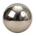 Produktbild: XXL Edelstahl Dekokugel Ø 30 cm Silber glanz Rosenkugel Garten Kugel glänzend