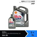 Produktbild: Shell Helix Ultra Professional AF 5W-30 Ford API SL Motoröl 5+1 Liter = 6 Liter