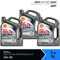 Produktbild: Shell Helix Ultra Professional AF 5W-30 Ford API SL Motoröl 3x5 Liter = 15 Liter