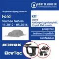 Produktbild: Für FORD Tourneo Custom V362 / F3 11.2012-05.2016 AHK starr +13pol spez E-Satz