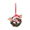 Produktbild: Nemesis Now Gremlins Gizmo im Kranz, Hängeornament, 9,5 cm, Kunstharz, offizielles Lizenzprodukt von Gremlins, Gremlins Weihnachtsdekoration, gegossen aus feinstem Kunstharz, handbemalt