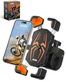 Produktbild: HENMI Universelle Handyhalterung Fahrrad Lenker für 5,5-7,5 Zoll Smartphone, 1s Auto-Sperre Fahrrad Handyhalterung Anti-Shake Motorrad mit 720° Drehbar, Geeignet für iPhone 16/15/14, für Samsung.