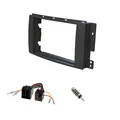 Produktbild: Auto Radio Blende SET Einbau Rahmen Doppel DIN  SMART ForTwo 451 ForFour Adapter