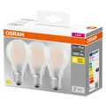Produktbild: OSRAM LED Lampe BASE Classic 3er-Pack Filament matt E27 7,5W 1055Lm warmweiss ..