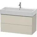 Produktbild: Duravit L-Cube Waschtisch-Unterschrank LC627809191 98,4x 45,9 cm, taupe matt, 2 Schubkästen, wandhängend