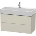 Produktbild: Duravit L-Cube Waschtischunterbau wandhängend, 2 Schubkästen, 98,4 x 45,9 cm, für Vero Air 235010, LC627809191, Farbe: Taupe Dekor
