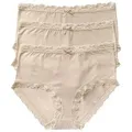 Produktbild: Nina Von C. Taillenslip 3er Pack Damen Taillenslip Multiple Packs (Packung, 3-St) Zwickel beige 40