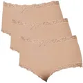 Produktbild: Nina Von C. Slip Damen-Taillenslip 3er-Pack Modal Uni braun 40