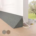 Produktbild: HIZH Schwerlast Zugluftstopper für Türen,90cm Extra Dickes Keildesign dichtet große Spalten bis 7,5cm Beschwerte Türdichtung für Schallschutz,Lichtschutz & Energiesparen,Grau