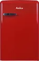 Produktbild: Amica KS 15610 R, Kühlschrank mit Gefrierfach im Retro Design, 85 cm Höhe, chili red,