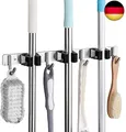 Produktbild: SHYOSUCCE Edelstahl Besenhalter, Besenhalterung Wand mit 3 Schlitze und 4