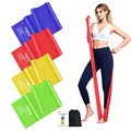 Produktbild: Fitnessbänder 4er-Set Resistance Bands 2M Fitnessband Gymnastikband mit 4 Stu...