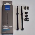 Produktbild: Schwalbe Tubeless SV Ventil Set - schwarz - 100 mm Aluminium Französiches Ventil
