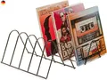 Produktbild: Schallplattenständer | Aufbewahrung für 75 LPs | Prospekthalter | Matt Schwarz M
