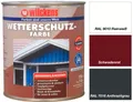 Produktbild: Wilckens Wetterschutzfarbe Holzfarbe Zinkfarbe - weiß / anthrazit / schwedenrot