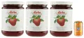 Produktbild: 3er-Pack Darbo Marmelade Confettura Naturrein Fragole,Erdbeerkonfitüre,450g Glas + 1er-Pack Kostenlos Yoga Eistee Pfirsich 330ml Dose