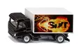 Produktbild: siku 1107, LKW mit Kofferaufbau Sixt, Spielzeug-LKW, Metall/Kunststoff, Schwarz/Weiß, Heckklappe zum Öffnen, Drachen-Motiv
