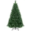 Produktbild: Salcar Künstlicher Weihnachtsbaum PVC Weihnachtsbaum Künstlich Tannenbaum Christbaum mit Metallständer, mit Automatisches Aufklappsystem, 150cm mit 408 Spitzen 150 cm