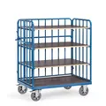 Produktbild: fetra 18212-1, Sperrholz, Stahl, Regalwagen, Blau, 1200 kg, 4 Rad/Räder, Gummi