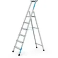 Produktbild: Zarges Genietete Stehleiter, Eloxiert Xlstep S 6 Stufen