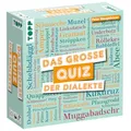 Produktbild: Das große Quiz der Dialekte. Entschlüsselt die schönsten Ausdrücke unserer Sprache. Mit authentischen Dialekten aus Deutschland, Österreich und der Schweiz. 2–8 Personen | ab 10 Jahren | 15 Minuten