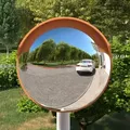 Produktbild: vidaXL Verkehrsspiegel Konvex Outdoor Orange Ø30 cm Polycarbonat