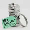Produktbild: Schlauchschellen Edelstahl 32-50 mm - 20er Pack