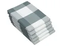 Produktbild: 5er Set Geschirrtücher Baumwolle in 50x70 cm - saugstarke Küchentücher in gra...