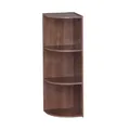 Produktbild: EckHolzbücherregal, 3 Etagen, Braun, Vielseitig, Modular, Offenes Regal, Für ...