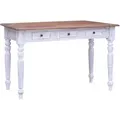 Produktbild: Schreibtisch Mit Schubladen Weiß 117x57x75 Cm Altholz Massiv Vidaxl