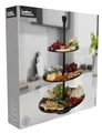 Produktbild: Etagere 3 Ebenen Ø25/20,5/16,5xH36,5cm Metall Schwarz Servierplatte Gebäckschale Servierständer Etagenständer Etagenplatte stufig Obstplatte Kuchenständer Platte Telleretagere