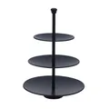Produktbild: Tortenplatte Etagere Etagenständer Servierständer schwarz Kuchenständer 37x25 cm
