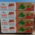 Produktbild: Fluoridfreie Kurkuma Zahnpasta 4 x 75 ml natürliche Antiplaque Zahncreme Minze