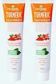 Produktbild: Kurkuma Zahnpasta Vegan ohne Fluorid 2 x 75 ml Tube natürliche  Zahncreme