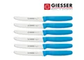 Produktbild: 6er Set Giesser Messer 11 cm Welle hellblau Tomaten Tafel Tisch Universalmesser
