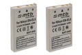 Produktbild: mtb more energy 2x EN-EL5 kompatibler Akku für Nikon Digitalkameras Kamera-Akku kompatibel mit Akku-Typ Nikon EN-EL5 1200 mAh (3,7 V)