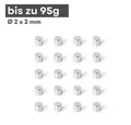Produktbild: MaajeeKuto Magnet Neodym Scheibenmagnet 2x2mm N42 Supermagnet Ni-Cu-Ni 95g Haftkraft (10-St)