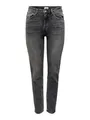 Produktbild: Damen ONLY Stretch Ankle Jeans | Gerade ONLEMILY High Waist Hose | Classic Design Denim Straight Pants, Farben:Grau, Größe:25W / 32L