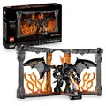 Produktbild: LEGO Icons Der Herr der Ringe: Balrog Bücherstütze - DIY Bücherregal Deko mit Gandalf dem Grauen Minifigur & Drachenfigur - Sammlerstück & Geschenk für Fans - 10367