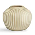 Produktbild: Kähler Vase H13 cm Hammershøi dänisches Design für Blumen Handarbeit, Sand