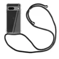 Produktbild: Hülle Kompatibel mit Google Pixel 8 | Handykette Smartphone Halskette Hülle mit Band | Handyhülle mit Kordel zum Umhängen Kompatibel für Pixel 8 | Schwarz