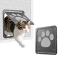 Produktbild: PETLESO Haustierklappe für Fliegengittertür Katzenklappe Fliegengitter mit Magnetverschluss Einfache Installation Hundetür für Katzen/Hunde (29 cm * 24 cm)