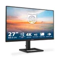 Produktbild: Philips 27E1N1900AE - 27 Zoll Ultra HD Monitor, höhenverstellbar, Laustprecher, HDR10 (3840x2160, 60 Hz, 2X HDMI 2.0, USB-C (65W PD), USB Hub) schwarz
